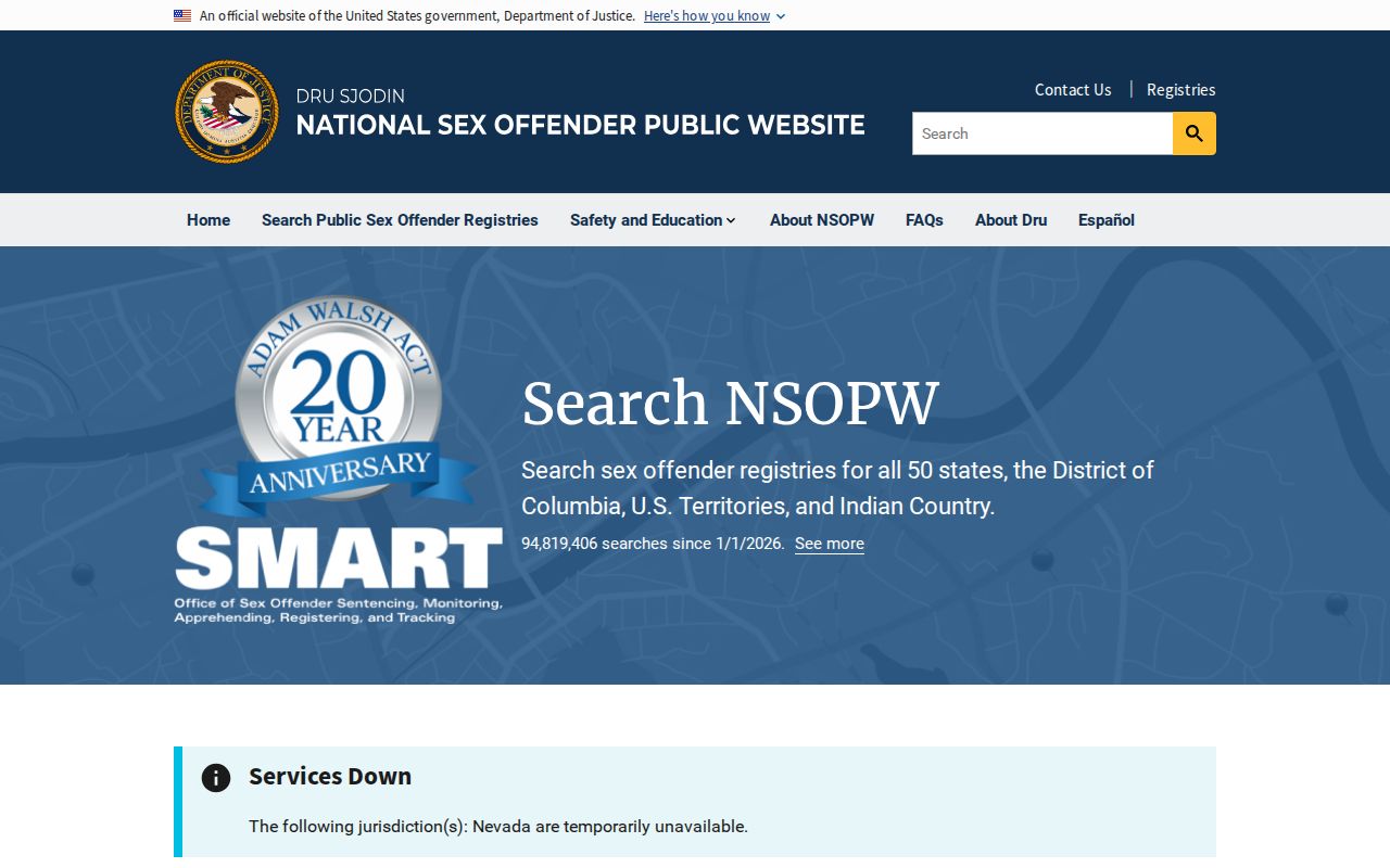 Illinois sex offender lookup using the national NSOPW search